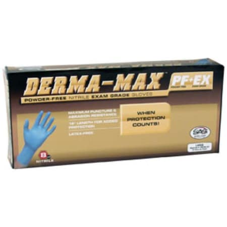 Dendesigns Derma-Max, Disposable Gloves, Nitrile, Powder-Free, S DE3638045